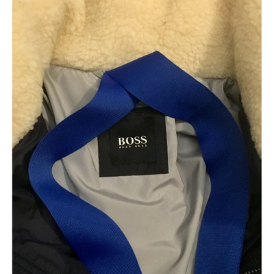 Pre-owned Hugo Boss Puffer In Blue