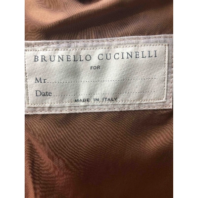 Pre-owned Brunello Cucinelli Blue Wool Coat