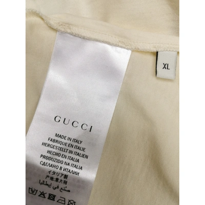 Pre-owned Gucci Ecru Cotton T-shirts