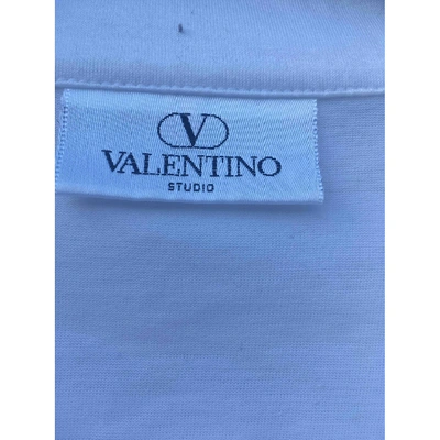 Pre-owned Valentino White Cotton T-shirt