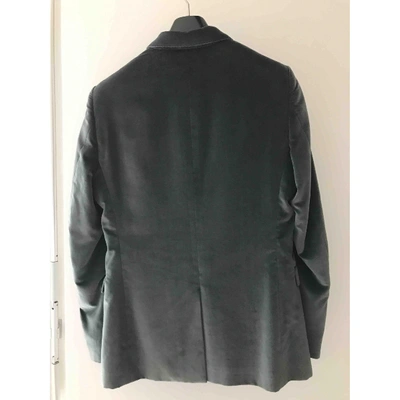 Pre-owned Burberry Silver Cotton Jacket