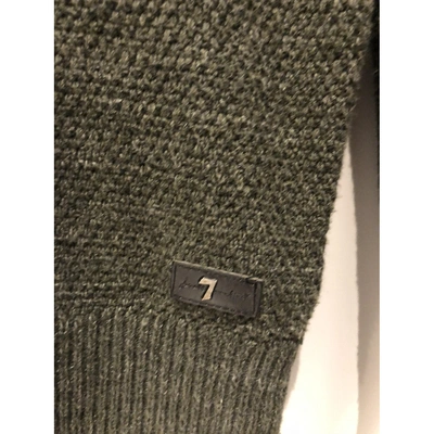 Pre-owned 7 For All Mankind Sweatshirt In Khaki