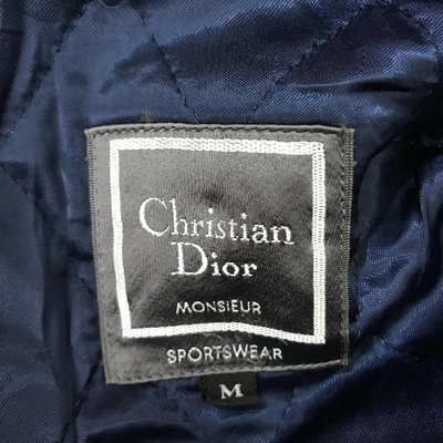 Pre-owned Dior Wool Jacket In Navy