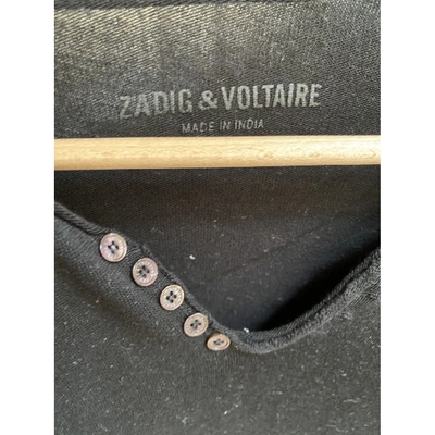 Pre-owned Zadig & Voltaire Black Cotton T-shirt