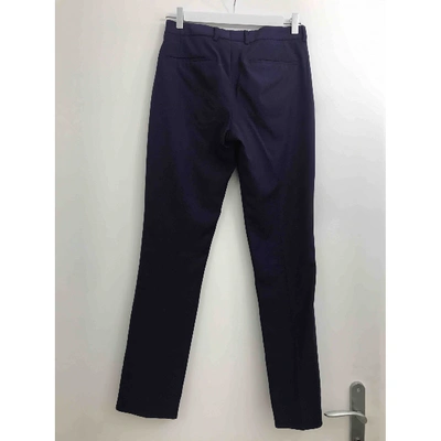 Pre-owned Paul Smith Wool Trousers In Purple