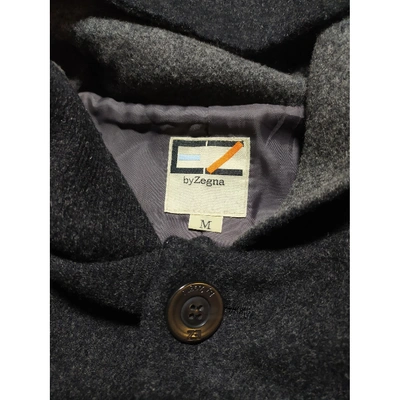 Pre-owned Ermenegildo Zegna Wool Trenchcoat In Black