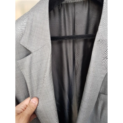 Pre-owned Ermenegildo Zegna Wool Coat In Grey