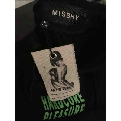 Pre-owned Misbhv Trousers In Black