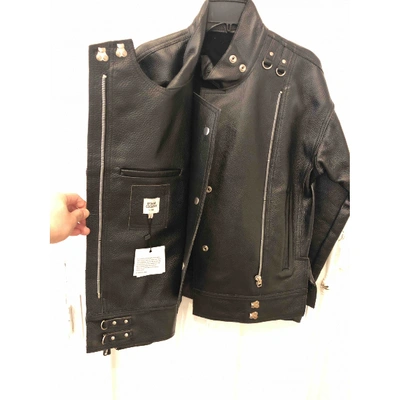 OPENING CEREMONY Pre-owned Leather Jacket In Black