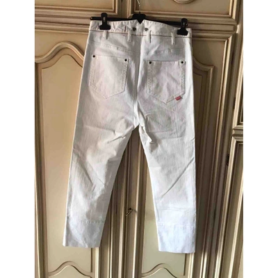 Pre-owned Vivienne Westwood Straight Jeans In White