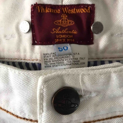 Pre-owned Vivienne Westwood Straight Jeans In White