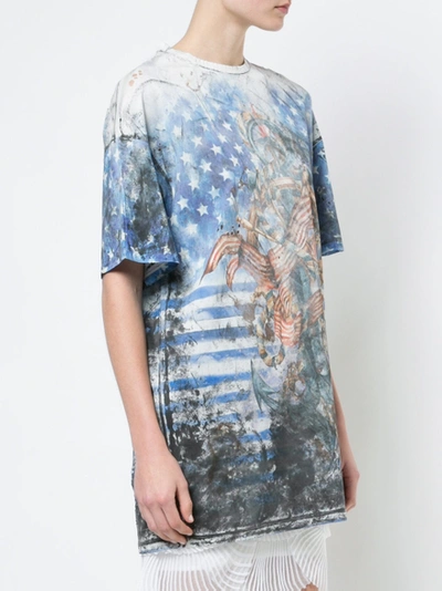 Shop Balmain U.s.a. Print T-shirt