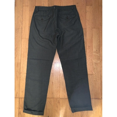 Pre-owned Universal Works Trousers In Khaki