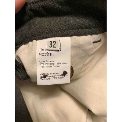 Pre-owned Universal Works Trousers In Khaki