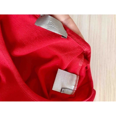 Pre-owned Dior Red Cotton T-shirt