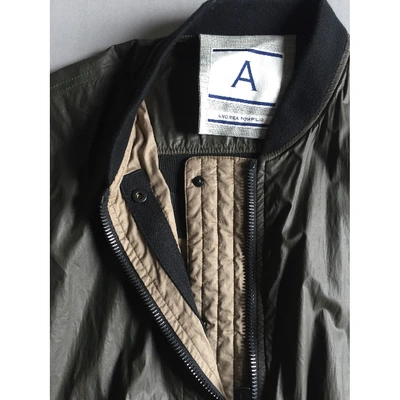 Pre-owned Andrea Pompilio Khaki Cotton Jacket