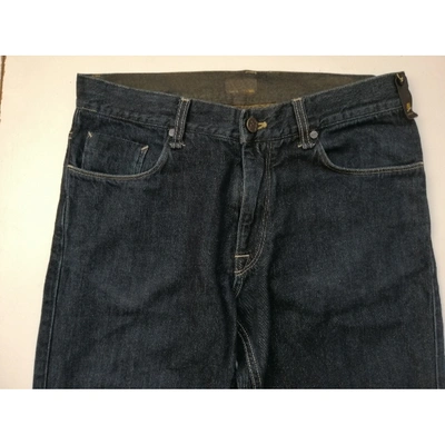 Pre-owned Fendi Blue Cotton Jeans