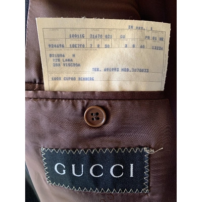 Pre-owned Gucci Wool Waistcoat In Anthracite