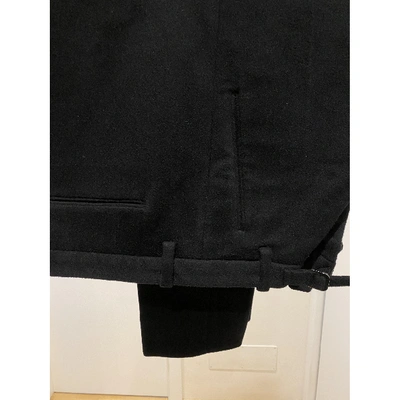 Pre-owned Jil Sander Wool Trousers In Black
