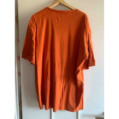 Pre-owned Tommy Hilfiger Orange Cotton T-shirt