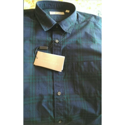 Pre-owned Burberry Green Cotton Shirts