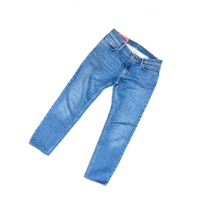 Pre-owned Acne Studios Straight Jeans In Blue