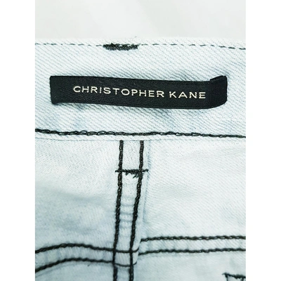 Pre-owned Christopher Kane Blue Cotton Shorts