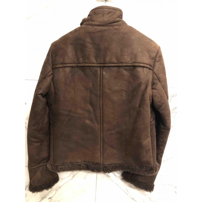 Pre-owned Saint Laurent Brown Shearling Jacket