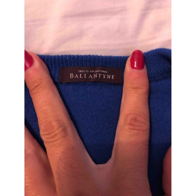 Pre-owned Ballantyne Cashmere Pull In Blue
