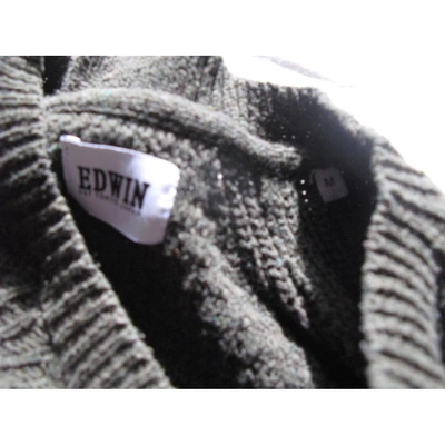 Pre-owned Edwin Khaki Cotton Knitwear & Sweatshirts