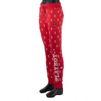 Pre-owned Philipp Plein Trousers In Red