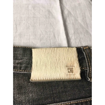 Pre-owned Mauro Grifoni Straight Jeans In Grey