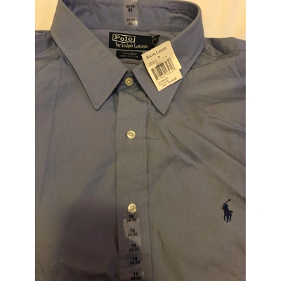 Pre-owned Polo Ralph Lauren Blue Cotton Shirts