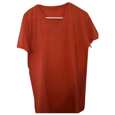 Pre-owned Zadig & Voltaire Red Cotton T-shirt
