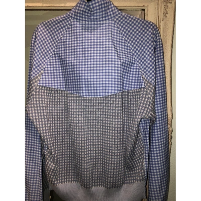 Pre-owned Sacai Blue Cotton Jacket