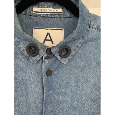 Pre-owned Andrea Pompilio Blue Denim - Jeans Shirts