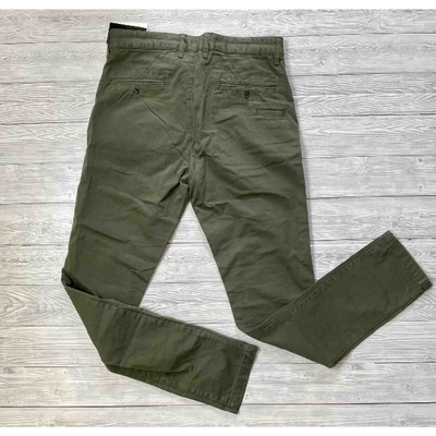 Pre-owned Elevenparis Khaki Cotton Trousers