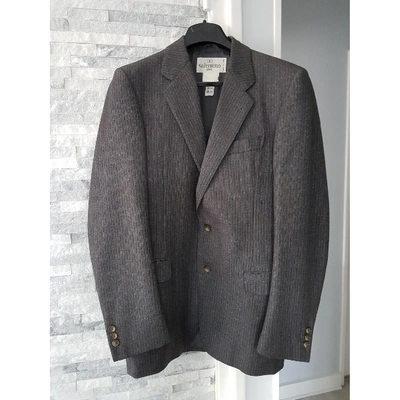 Pre-owned Valentino Wool Suit In Grey