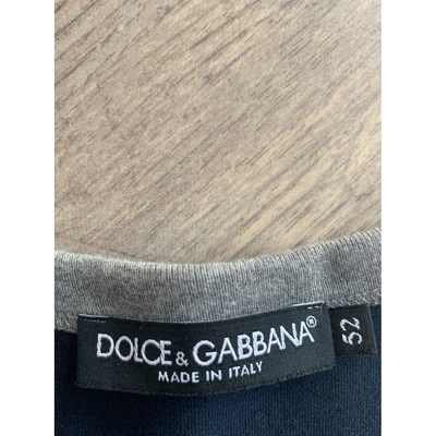 Pre-owned Dolce & Gabbana Navy Cotton T-shirts