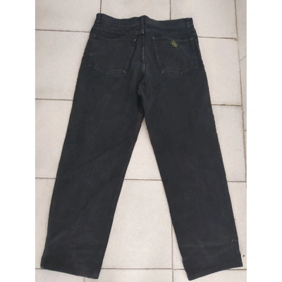 Pre-owned Stone Island Straight Jeans In Black