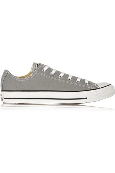 Shop Converse Chuck Taylor All Star Canvas Sneakers In Gray