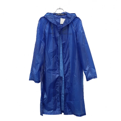 Pre-owned A-cold-wall* Cloth Trenchcoat In Blue