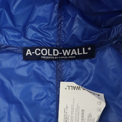 Pre-owned A-cold-wall* Cloth Trenchcoat In Blue
