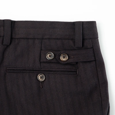 Pre-owned Dolce & Gabbana Wool Trousers In Brown