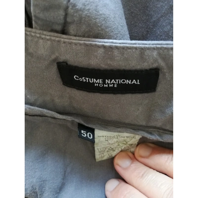 Pre-owned Costume National Trousers In Grey