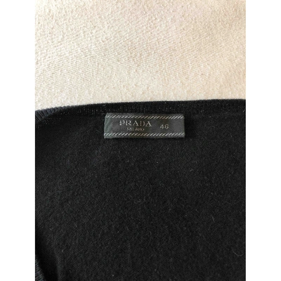 Pre-owned Prada Black Cotton Knitwear & Sweatshirt