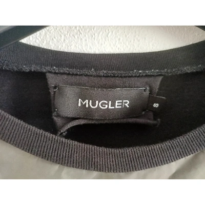 Pre-owned Mugler Black Cotton T-shirt