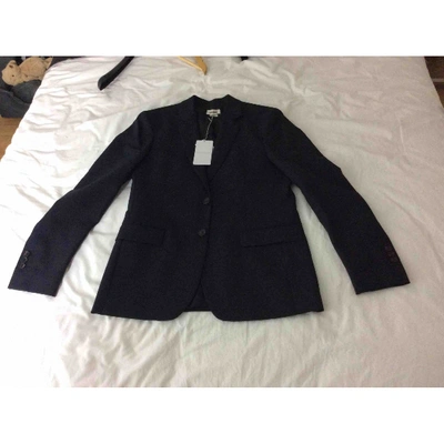 Pre-owned Zadig & Voltaire Wool Jacket In Navy
