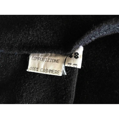 Pre-owned Kiton Cashmere Coat In Anthracite