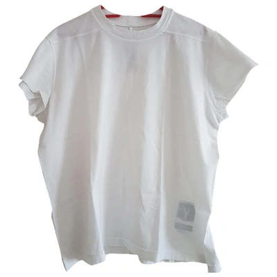 Pre-owned Rick Owens Drkshdw White Cotton T-shirt